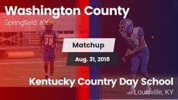 Matchup: Washington County vs. Kentucky Country Day School 2018
