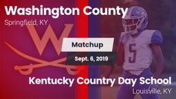 Matchup: Washington County vs. Kentucky Country Day School 2019