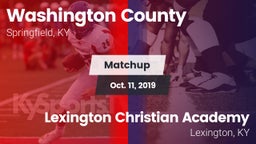 Matchup: Washington County vs. Lexington Christian Academy 2019