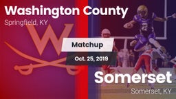 Matchup: Washington County vs. Somerset  2019