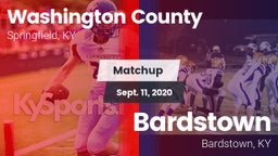 Matchup: Washington County vs. Bardstown  2020