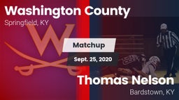Matchup: Washington County vs. Thomas Nelson  2020