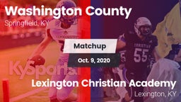 Matchup: Washington County vs. Lexington Christian Academy 2020