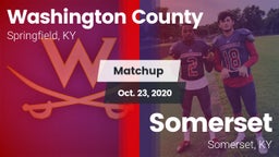 Matchup: Washington County vs. Somerset  2020