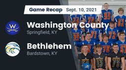 Recap: Washington County  vs. Bethlehem  2021