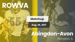 Matchup: ROWVA  vs. Abingdon-Avon  2017
