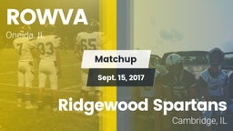 Matchup: ROWVA  vs. Ridgewood Spartans 2017