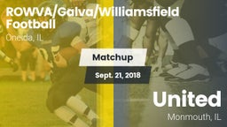 Matchup: ROWVA/Galva/Williams vs. United  2018