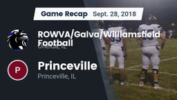Recap: ROWVA/Galva/Williamsfield Football vs. Princeville  2018