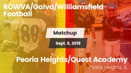 Matchup: ROWVA/Galva/Williams vs. Peoria Heights/Quest Academy 2019