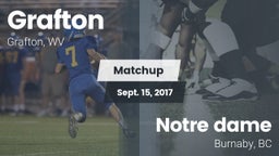 Matchup: Grafton  vs. Notre dame  2017
