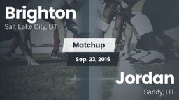 Matchup: Brighton  vs. Jordan  2016