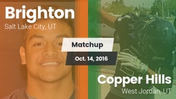 Matchup: Brighton  vs. Copper Hills  2016