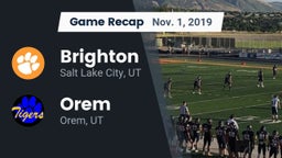 Recap: Brighton  vs. Orem  2019