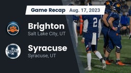 Recap: Brighton  vs. Syracuse  2023