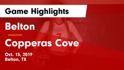 Belton  vs Copperas Cove  Game Highlights - Oct. 15, 2019