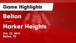 Belton  vs Harker Heights  Game Highlights - Oct. 22, 2019