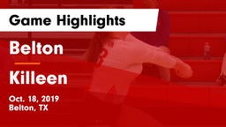 Belton  vs Killeen  Game Highlights - Oct. 18, 2019