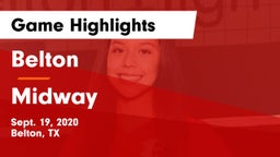 Belton  vs Midway  Game Highlights - Sept. 19, 2020