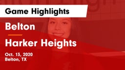 Belton  vs Harker Heights  Game Highlights - Oct. 13, 2020
