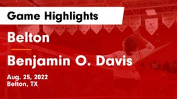 Belton  vs Benjamin O. Davis  Game Highlights - Aug. 25, 2022