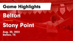 Belton  vs Stony Point  Game Highlights - Aug. 30, 2022