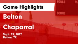 Belton  vs Chaparral  Game Highlights - Sept. 23, 2022
