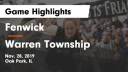 Fenwick  vs Warren Township  Game Highlights - Nov. 28, 2019