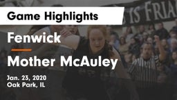 Fenwick  vs Mother McAuley  Game Highlights - Jan. 23, 2020