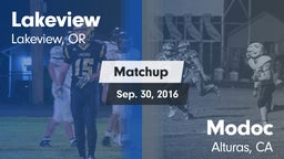 Matchup: Lakeview  vs. Modoc  2015