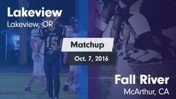 Matchup: Lakeview  vs. Fall River  2016