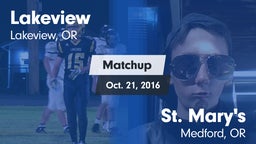 Matchup: Lakeview  vs. St. Mary's  2016