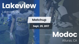 Matchup: Lakeview  vs. Modoc  2017