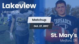 Matchup: Lakeview  vs. St. Mary's  2017