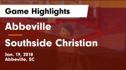 Abbeville  vs Southside Christian  Game Highlights - Jan. 19, 2018