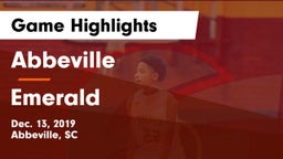 Abbeville  vs Emerald  Game Highlights - Dec. 13, 2019