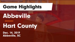 Abbeville  vs Hart County  Game Highlights - Dec. 14, 2019