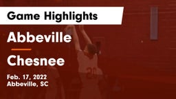 Abbeville  vs Chesnee  Game Highlights - Feb. 17, 2022