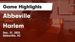 Abbeville  vs Harlem  Game Highlights - Dec. 27, 2023