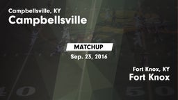 Matchup: Campbellsville vs. Fort Knox  2016