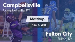 Matchup: Campbellsville vs. Fulton City  2016