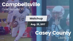 Matchup: Campbellsville vs. Casey County  2017