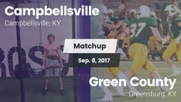 Matchup: Campbellsville vs. Green County  2017