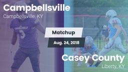 Matchup: Campbellsville vs. Casey County  2018