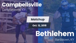 Matchup: Campbellsville vs. Bethlehem  2018