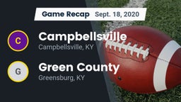Recap: Campbellsville  vs. Green County  2020