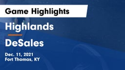 Highlands  vs DeSales  Game Highlights - Dec. 11, 2021