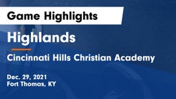 Highlands  vs Cincinnati Hills Christian Academy Game Highlights - Dec. 29, 2021