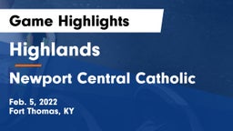 Highlands  vs Newport Central Catholic  Game Highlights - Feb. 5, 2022