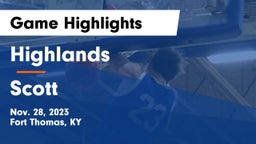 Highlands  vs Scott  Game Highlights - Nov. 28, 2023